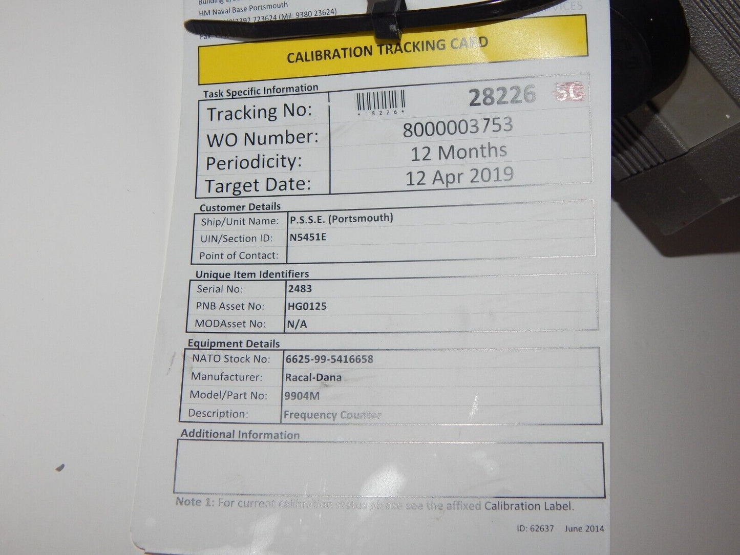 Used RACAL DANA 9904M Frequency Counter Timer - RACAL