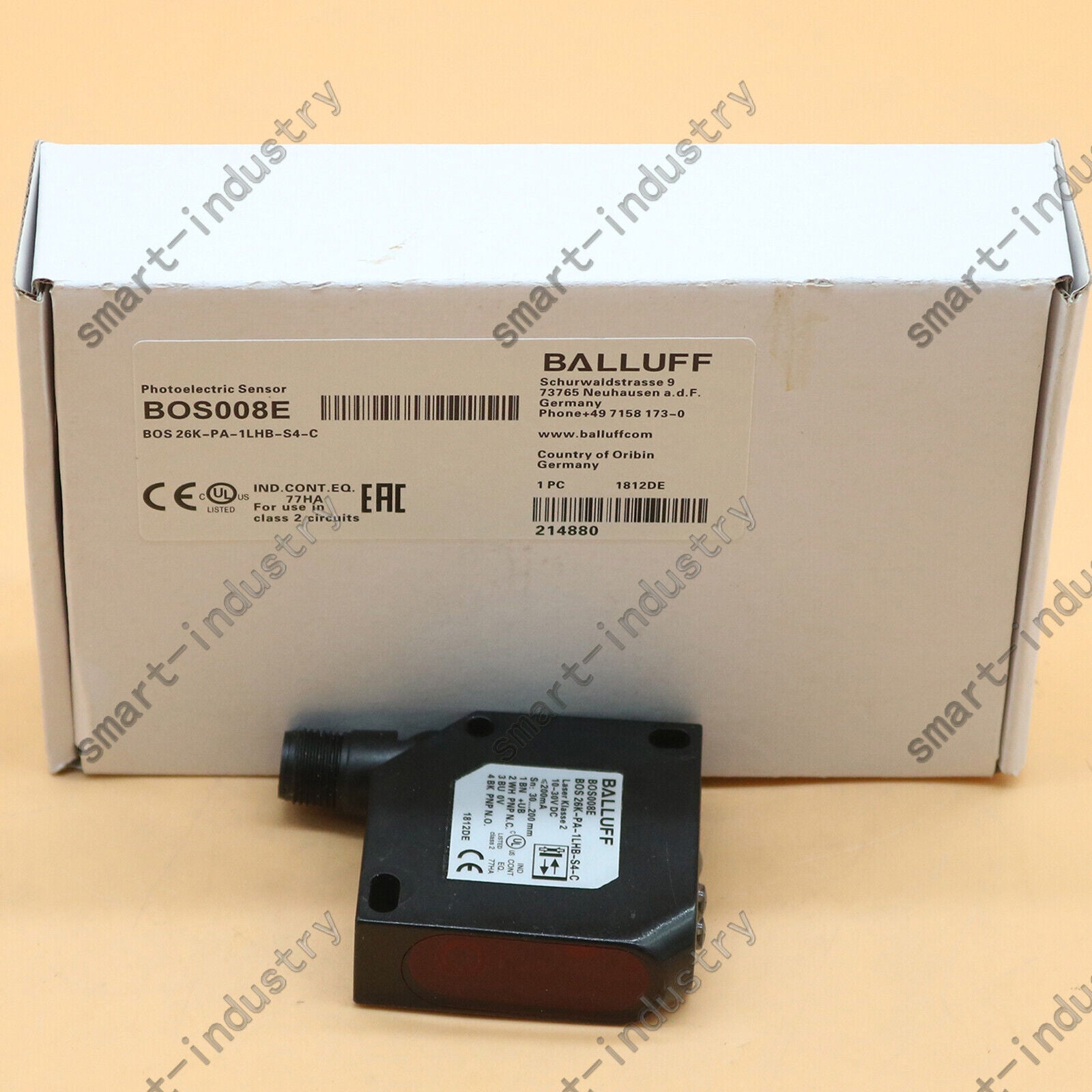 new 1pcs  balluff Photoelectric switch BOS 26K-PA-1LHB-S4-C SHIP