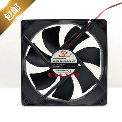 Hoofuer FH120-B-24L-25 24V 0.40A 12CM 12025 axial flow fan cooling fan