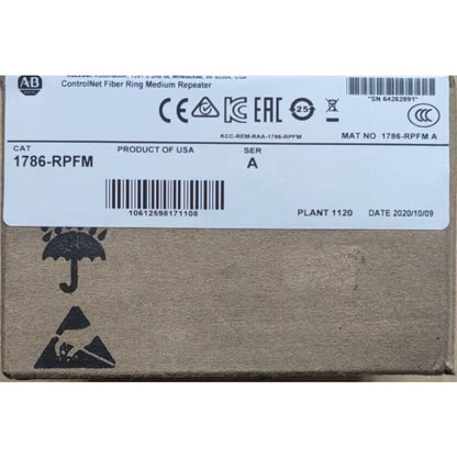 1786-RPFM New Factory Sealed AB 1786-RPFM A CONTROLNET FIBER MODULE - OPTIFIBER