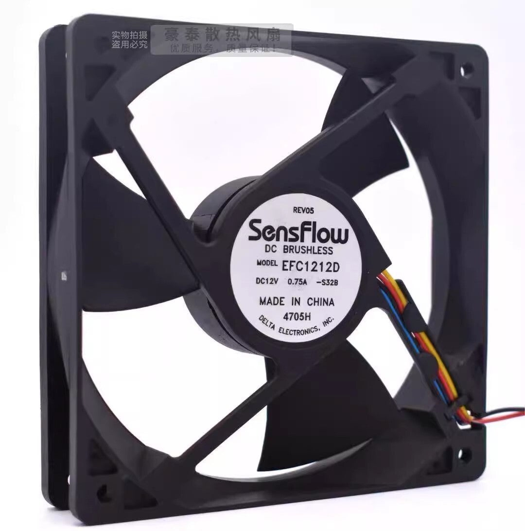Delta EFC1212D 12025 DC12V 0.75A 4-Wire PWM Cooling Fan