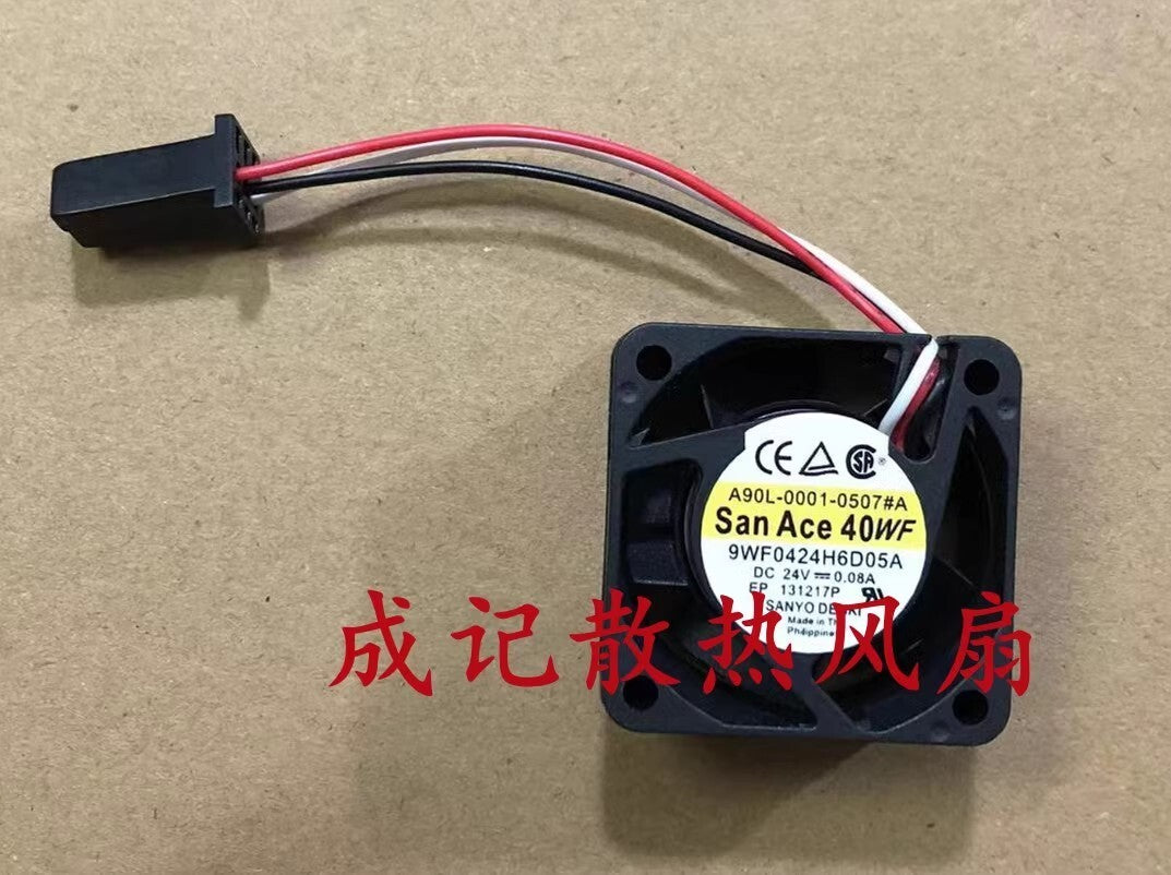 SANYO A90L-0001-0507#A 9WF0424H6D05A DC24V 0.08A 3-wire cooling fan for Fanuc