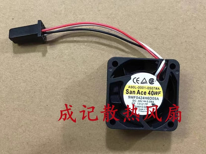 SANYO A90L-0001-0507#A 9WF0424H6D05A DC24V 0.08A 3-wire cooling fan for Fanuc