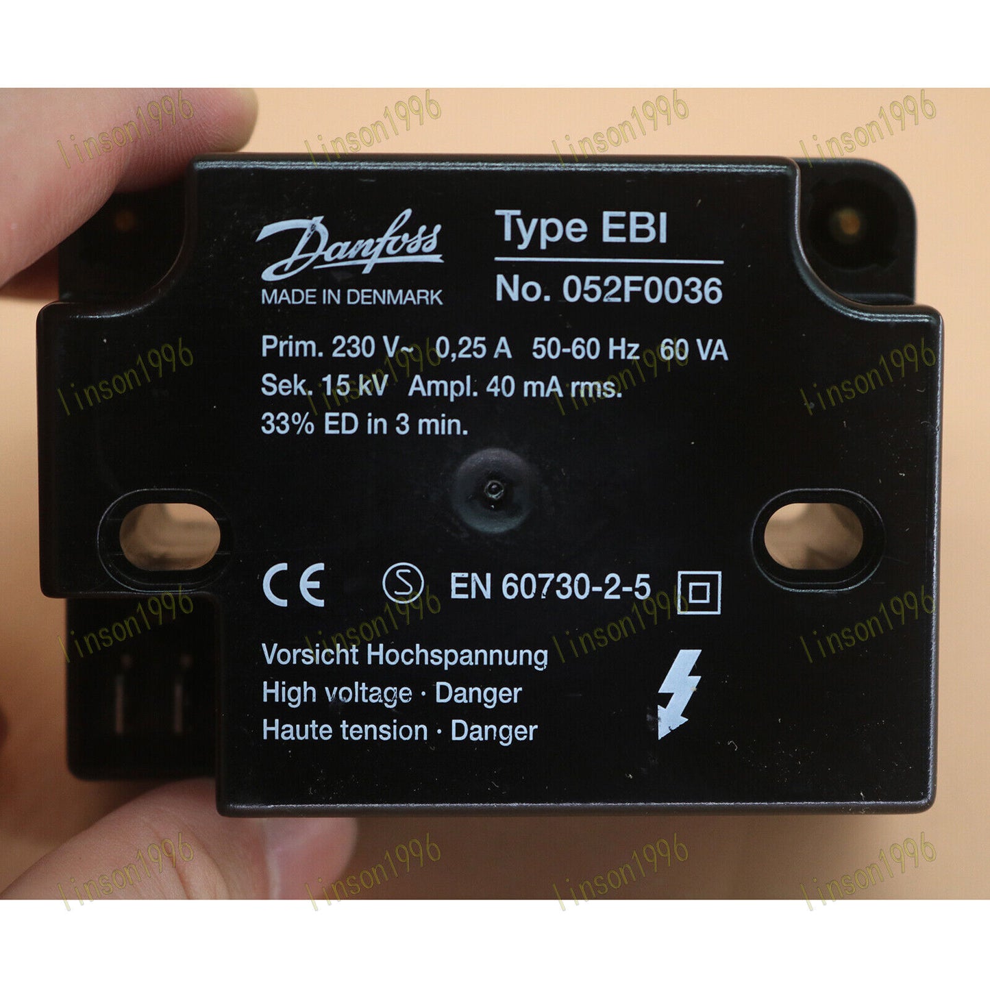 1PC EBI 052F0036 Ignition Transformer For burner ship - DANFOSS