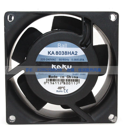 1pcs  KAKU KA8038HA2 220V 0.07A / 0.06A ball bearing axial fan