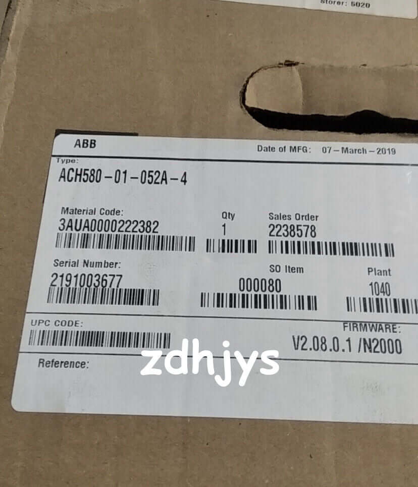 new ACS580-01-052A-4, ABB, ACS580-01-052A-4, PLd 40HP, I2LD 52A SHIP - ABB