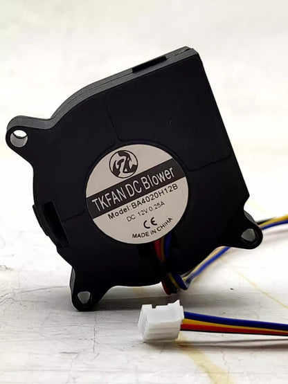 1PCS BA4020H12B 4020 DC12V 0.25A 4CM 4-Wire Turbo Centrifugal Cooling Fan