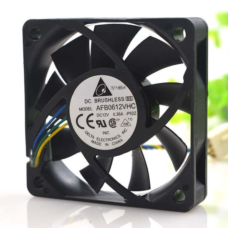 Delta AFB0612VHC 6015 DC12V 0.36A 6CM 3-Wire Cooling Fan