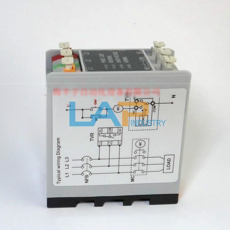 new 1Pcs  For GOLDAIR phase sequence protection relay TVR2000ZP-1 380VAC 3.5A