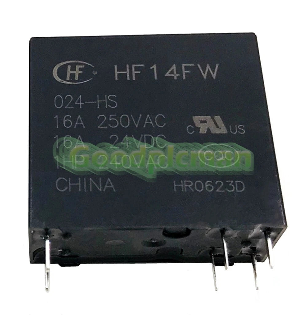1PC HongFa HF14FW-024-HS 24VDC Power Relay 16A 250VAC 6Pins