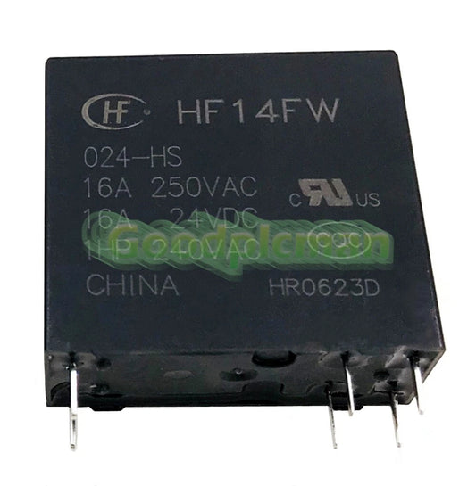 1PC HongFa HF14FW-024-HS 24VDC Power Relay 16A 250VAC 6Pins