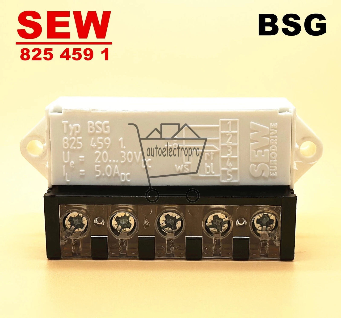 SEW Motor Holding Brake Brake Rectifier Module BSG 825 459 1 Commutator 5.0A 24V