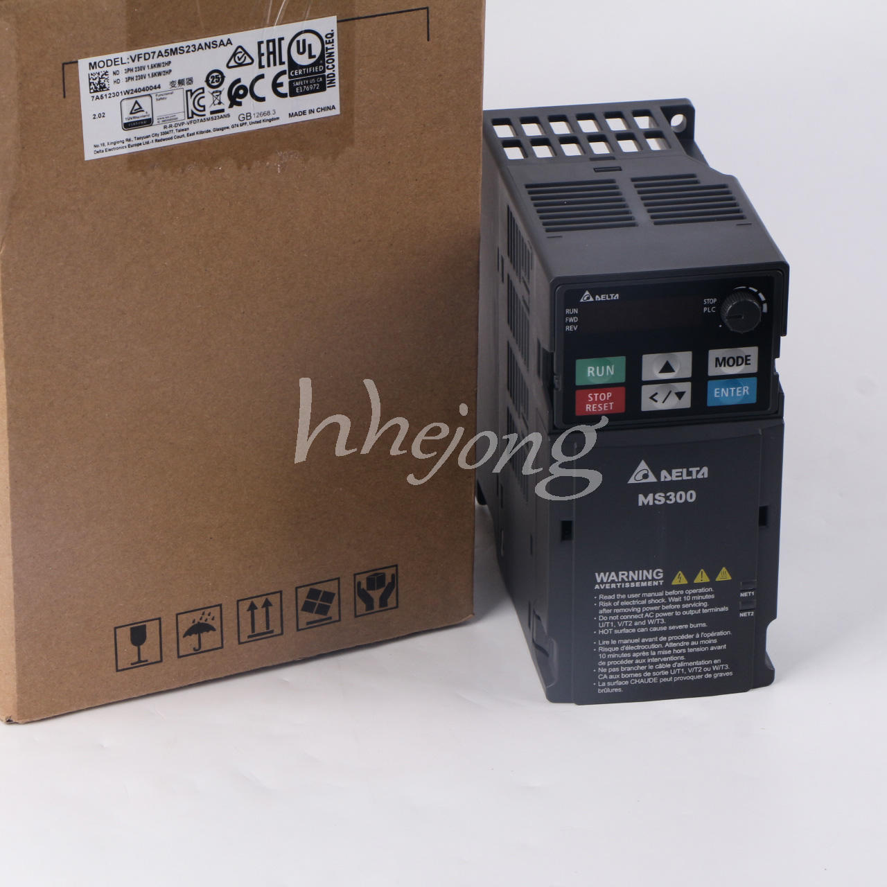 1.5KW 3phase 220V AC motor drive VFD7A5MS23ANSAA DELTA VFD 2HP - DELTA