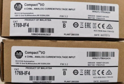 CompactLogix 4-Ch Input Module AB 1769-IF4 SER B New Factory Sealed - COMPACTLOGIX