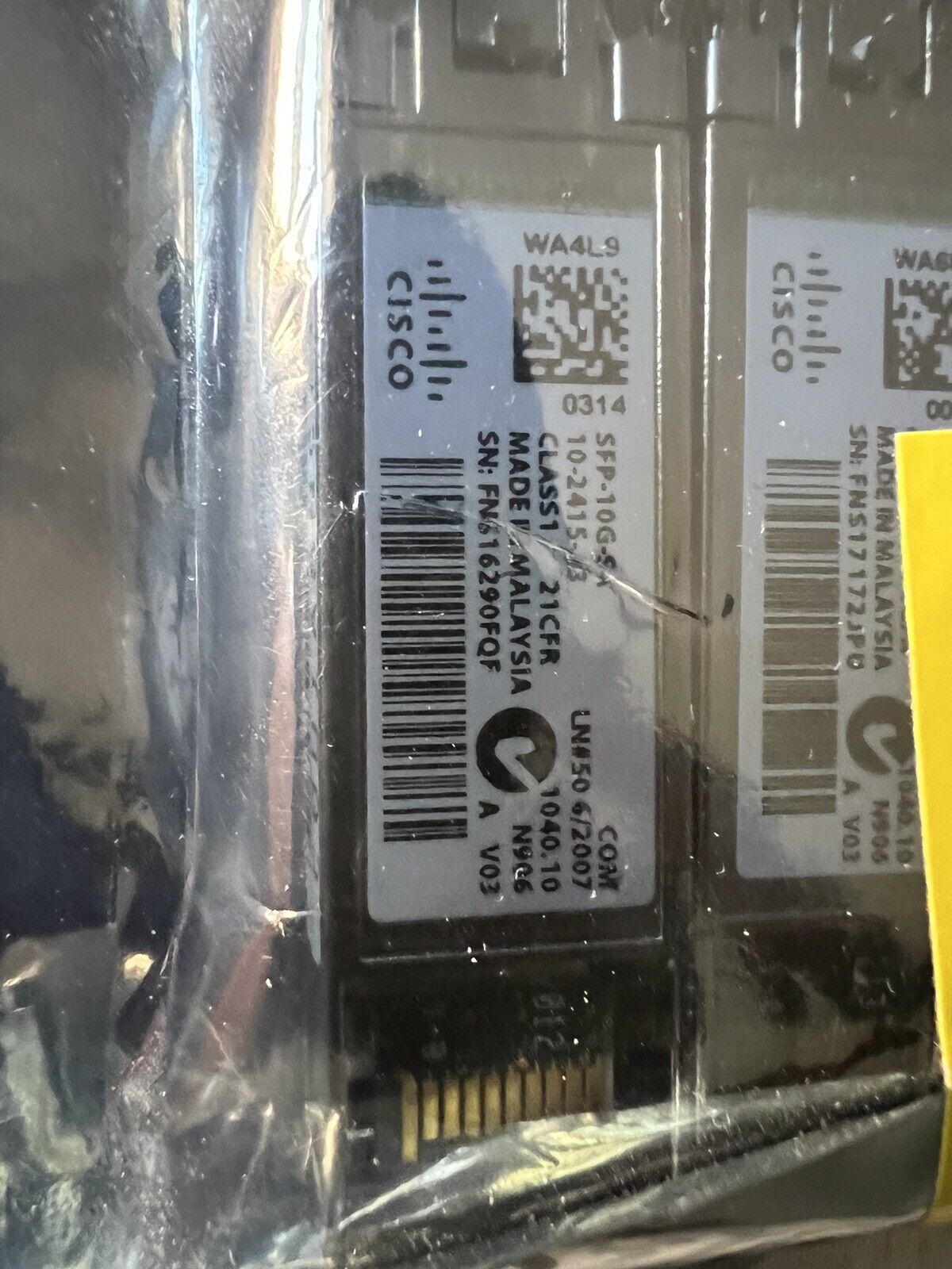 new Lot of 6 Cisco SFP-10G-SR Transceiver Modules - CISCO