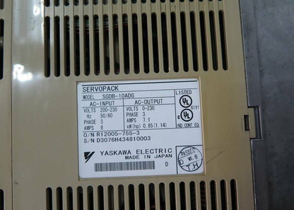 Used ONE SGDB-10ADG Yaskawa Servo Drive - YASKAWA