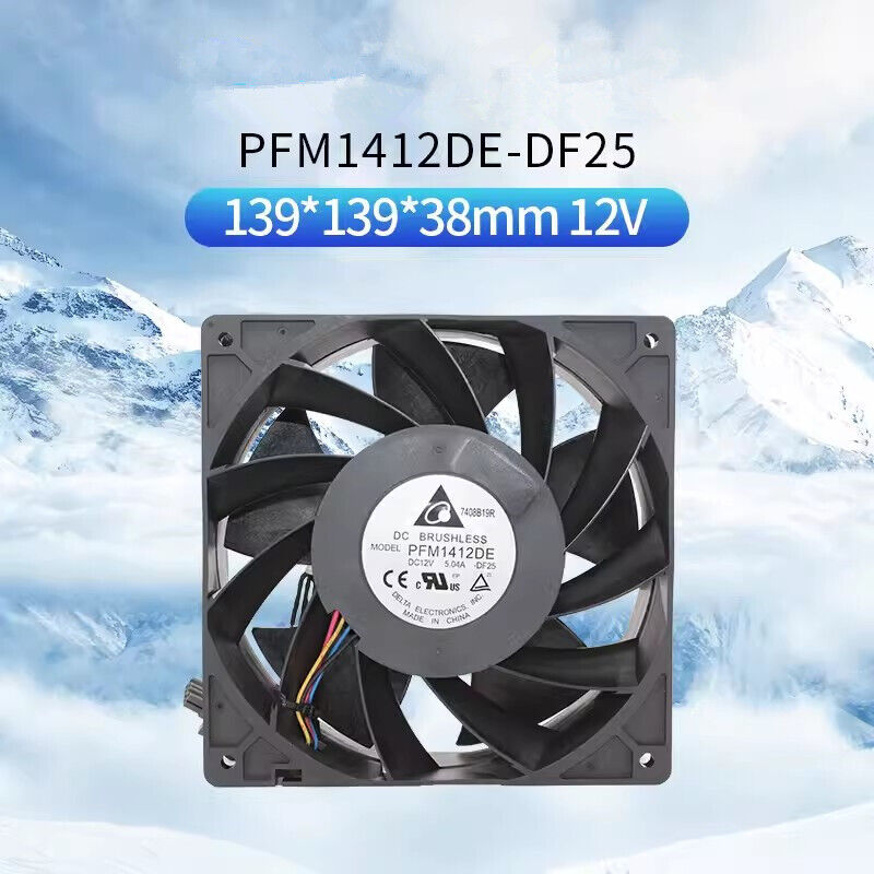 new Delta PFM1412DE-DF25 12V 5.04A 14cm Violent high air volume Inverter cooling fan - DELTA