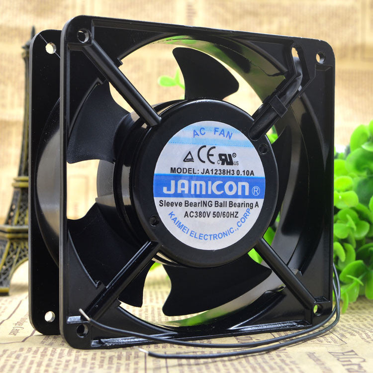 JAMICON JA1238H3 Aluminum frame cooling fan AC380V 0.1A 120*120*38mm 2wire