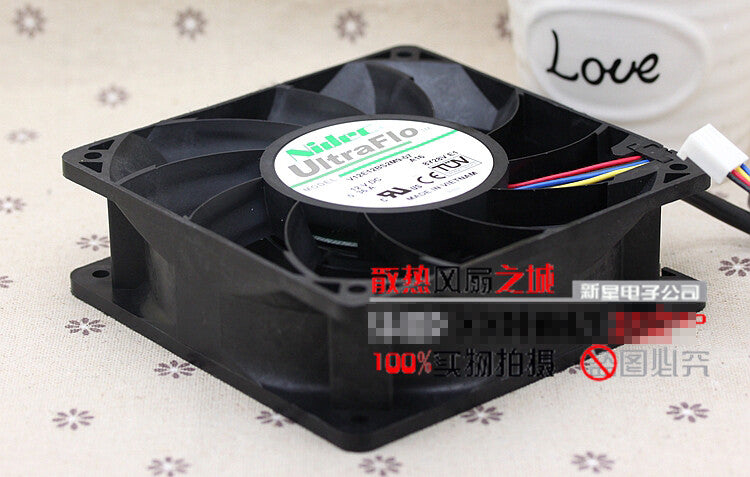 1pcs Nidec V12E12BS2M9-07 12038 12V 0.36A 4-wire PWM fan