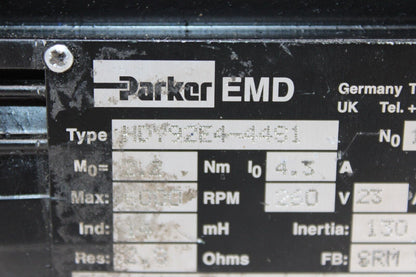 used Parker HDY92E4-44S1 Motor - PARKER