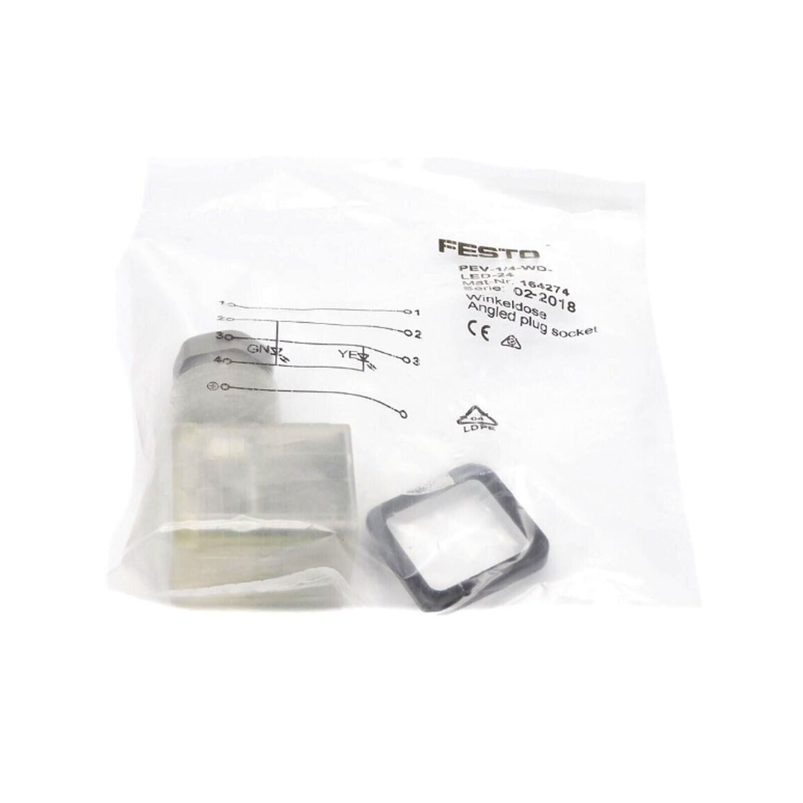 FESTO PEV-1/4-WD-LED-24 164274 - 1PCS FESTO PEV-1/4-WD-LED-24 - FESTO