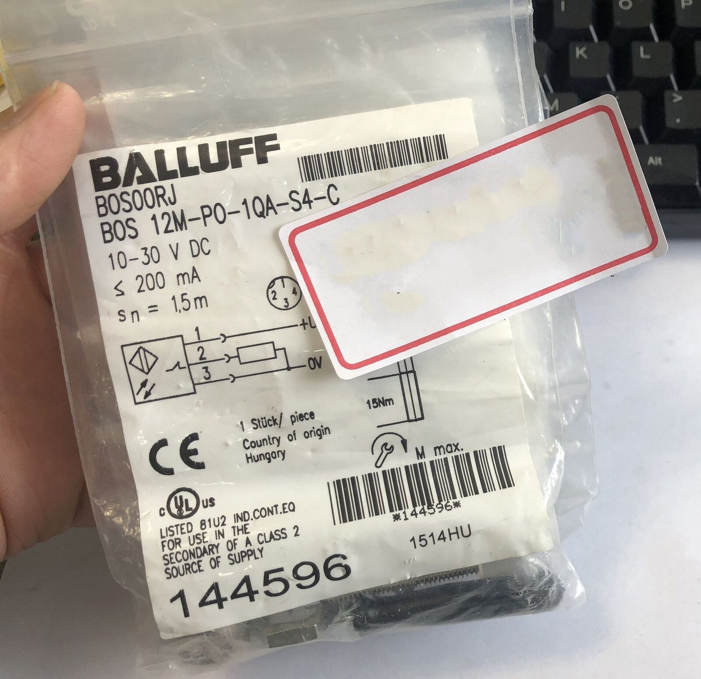 BOS Proximity Switch Sensor BOS 12M-PO-1QA-S4-C - BALLUFF