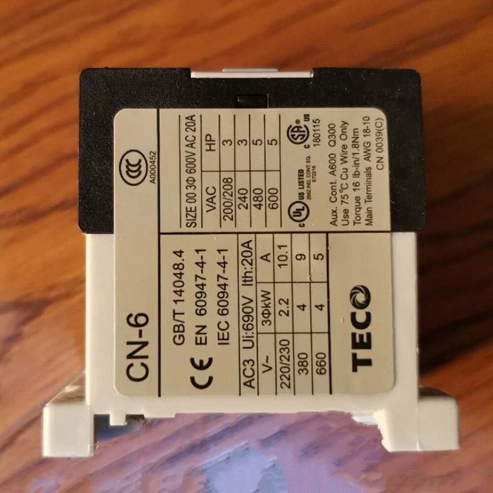 For TECO CN-6 220VAC  Magnetic Contactors Free Shipping