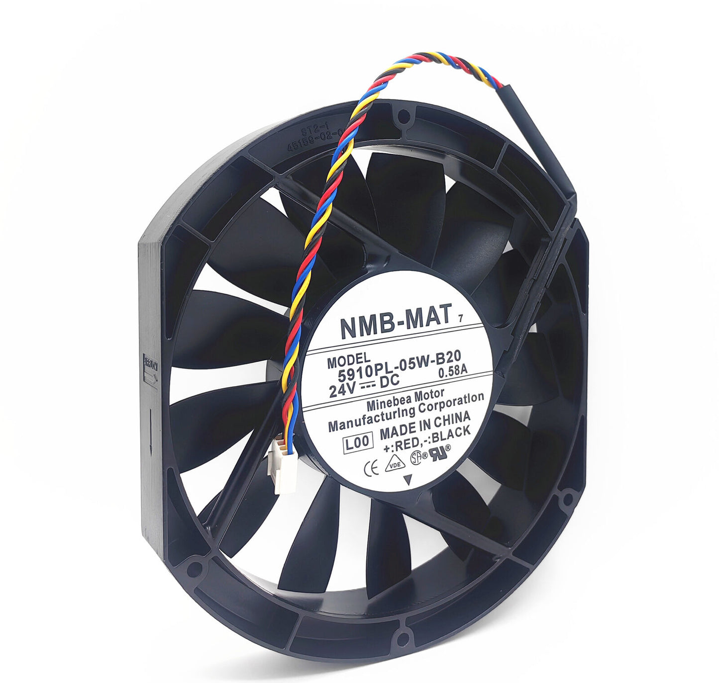 new NMB 5910PL-05W-B20 24V 0.58A 172*150*25MM 4-wire DC fan - NMB