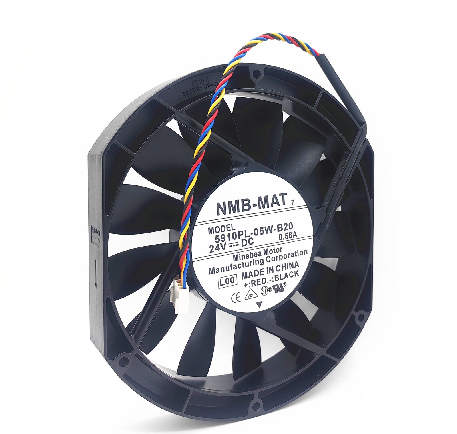 new NMB 5910PL-05W-B20 24V 0.58A 172*150*25MM 4-wire DC fan