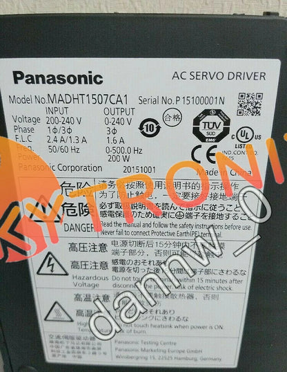 Panasonic MADHT1507CA1 AC Servo Drive