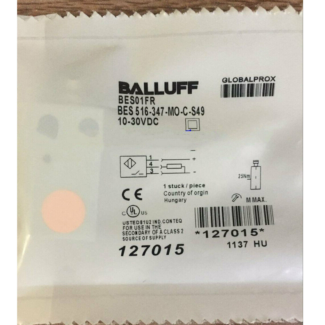 1PC Balluff BES 516-347-MO-C-S49 Proximity Switch Sensor - Durable and Efficient Motion Detection System - BALLUFF
