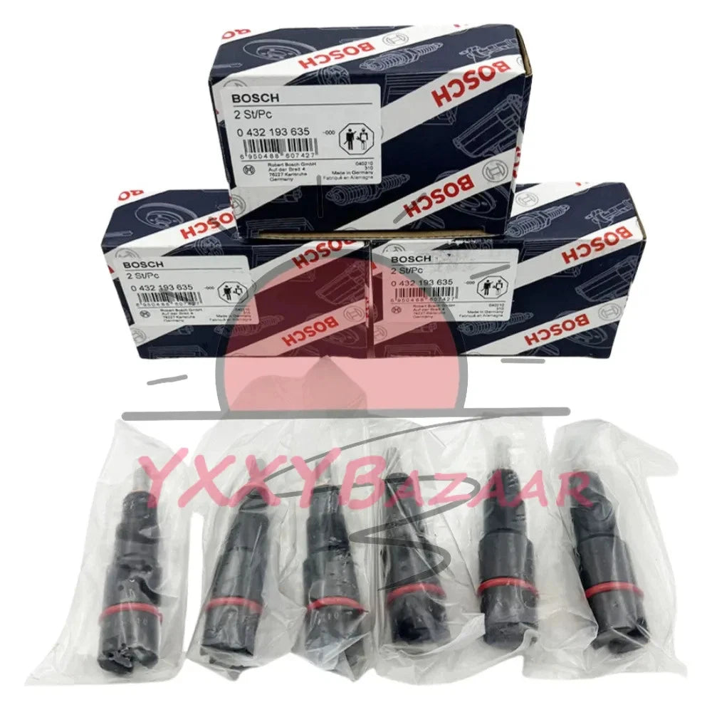 6x Fuel Injectors 40-50HP Fits For 1998.5-2002 Dodge Cummins 5.9L 0432193635