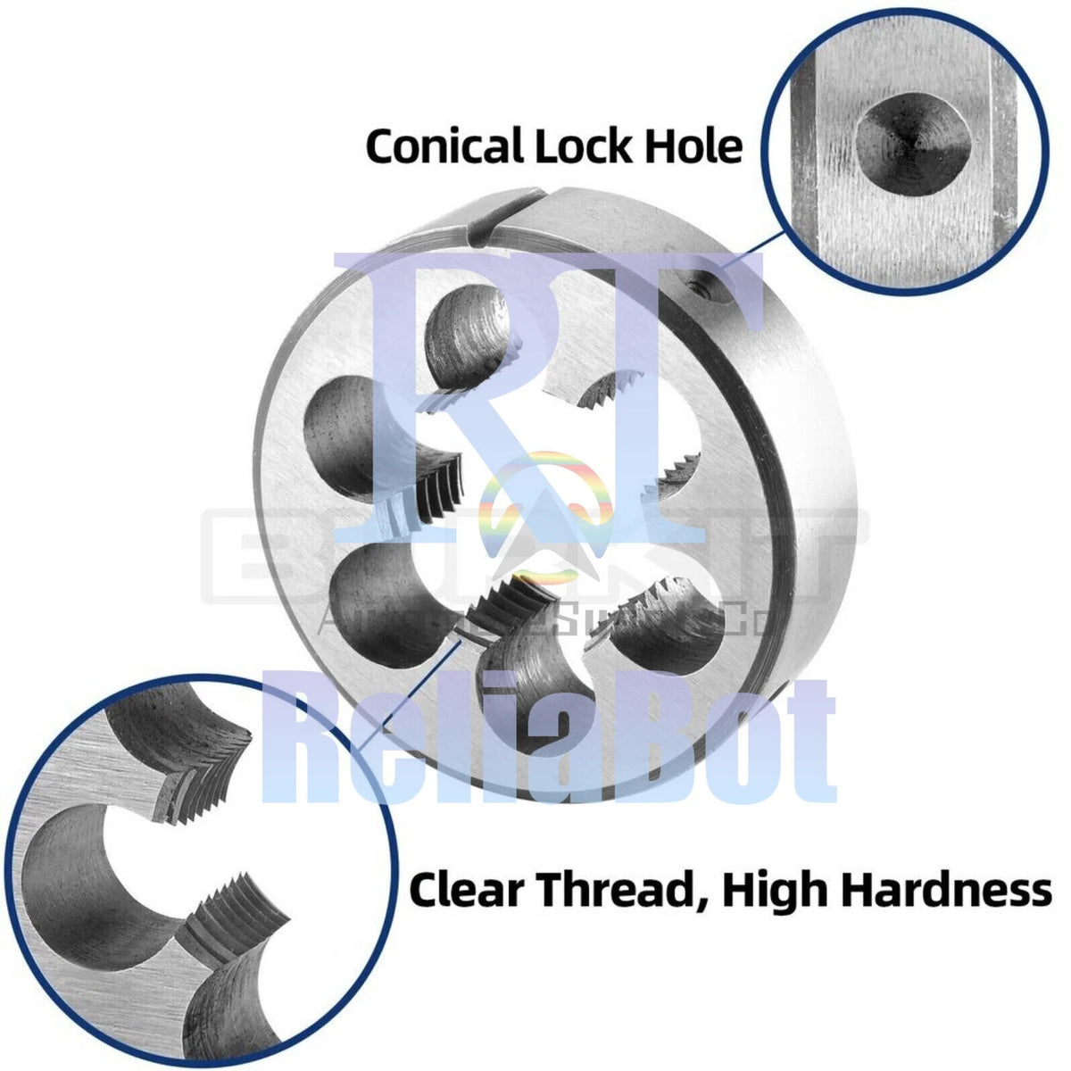 1 3/8"-24 UNS Tap and Die Set Right Hand,1-3/8 x 24 UNS Thread Tap and Round Die