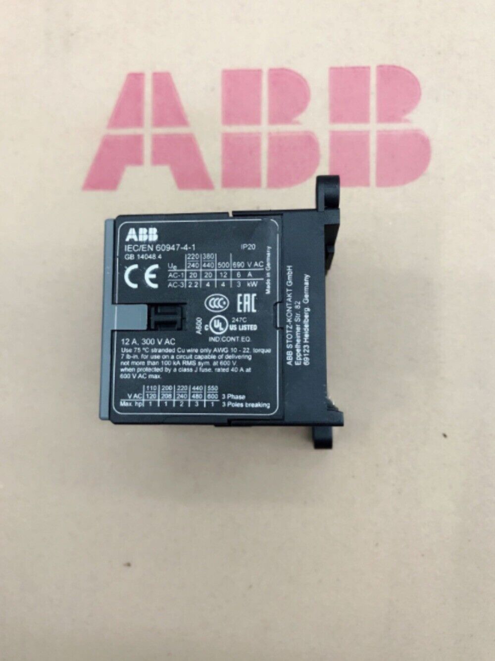 1-PC ABB B6-30-01 220V Contactor Fast Delivery - ABB