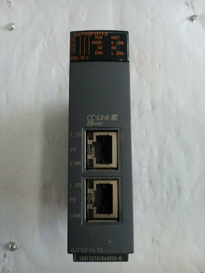 Used Mitsubishi Q Series QJ71GF11-T2 PLC, Tested and in Good Condition - MITSUBISHI