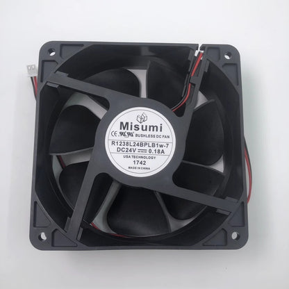 MiSUMi R1238L24BPLB1W-7 12038 DC24V 0.18A 12CM 2-Wire Cooling Fan