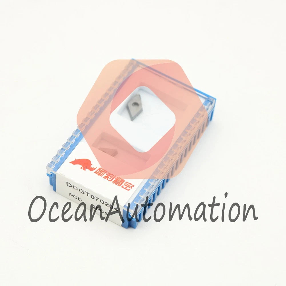 2PCS DCGT070204 CNC Turning Cutting Tool PCD Diamond blade Turning Insert