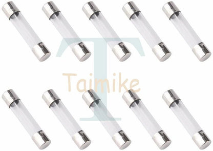 [10x] 10A 250V Fast Blow Fuse Glass Tube Fuse 10 Amp Fuse 6X30mm