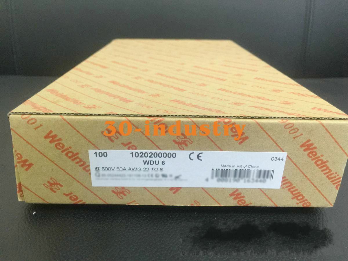 100Pcs Weidmuller WDU 6 Terminal Block Connectors - 1020200000 - WEIDMULLER