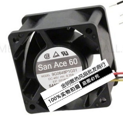 SANYO 9G0648P1G01 48V 0.35A 6038 60mm 3-wire inverter cooling fan
