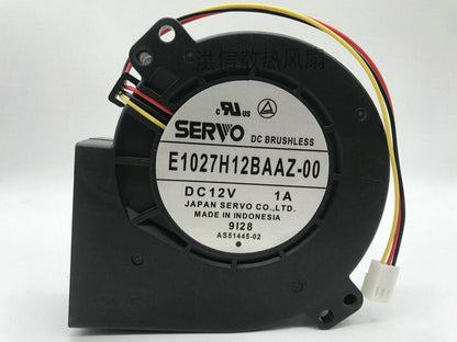new SERVO E1027H12BAAZ-00 DC12V 1A 9733 3-wire turbo fan blower - SERVO