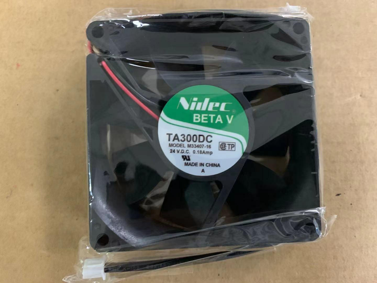 new Nidec TA300DC M33407-16 80*80*25mm DC 24V 0.18A 2-Lines Inverter Cooling Fan