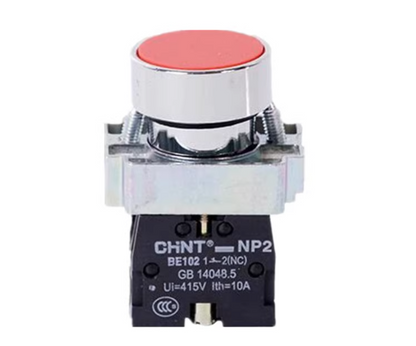 new 10PCS Chint NP2-BA42 Pushbutton Switches Red NC - CHINT
