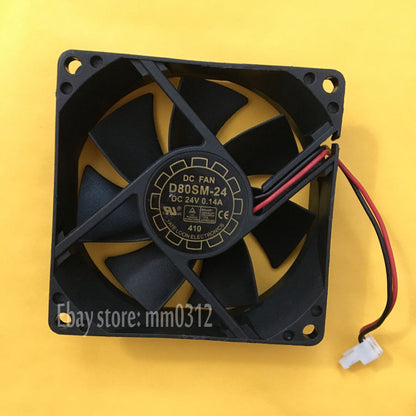 Yuelun 8025 D80SM-24 DC24V 0.14A Inverter 8CM Cooling Fan 2pin - YUELUN