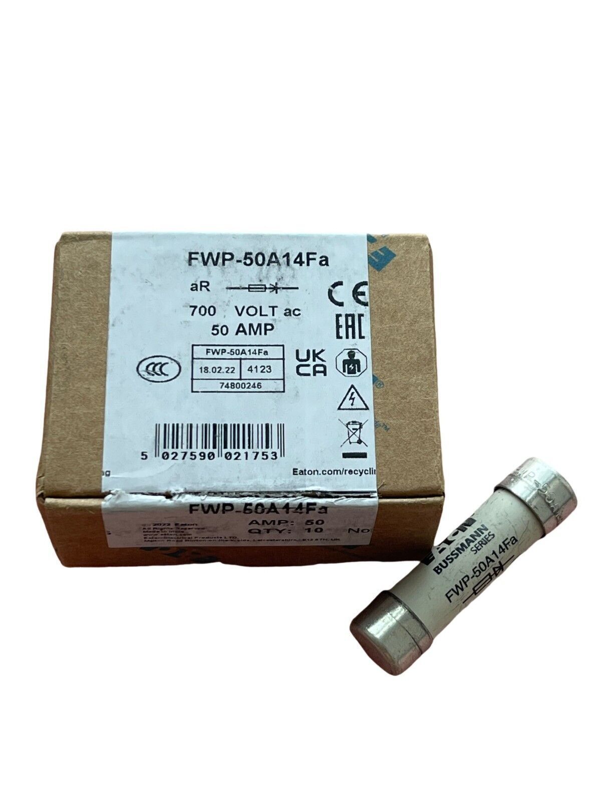 10pcs/box  Bussmann FWP-50A14FA FWP-50A14F ( 50A ) 700Vac Fuse