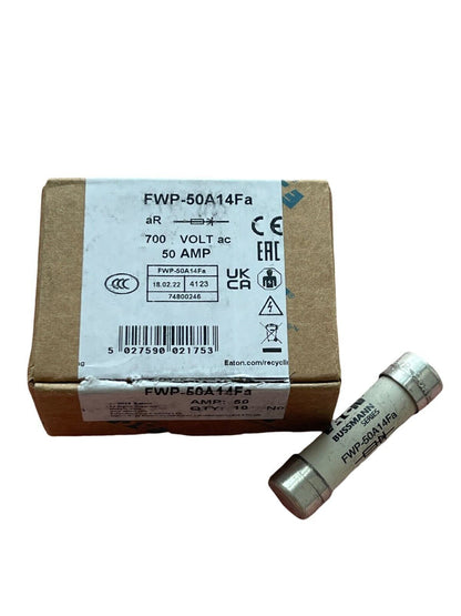 10pcs/box  Bussmann FWP-50A14FA FWP-50A14F ( 50A ) 700Vac Fuse