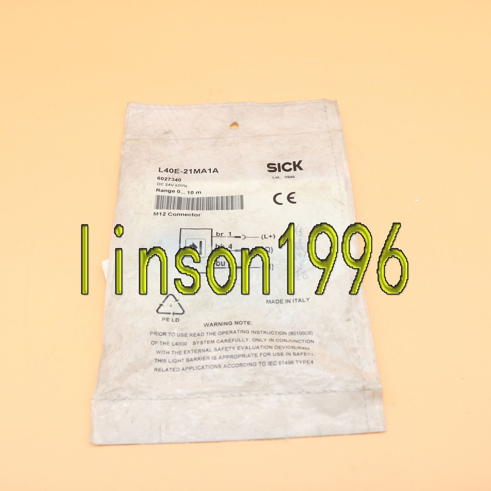 1PC Safety Switch: Sick L40E-21MA1A - SICK