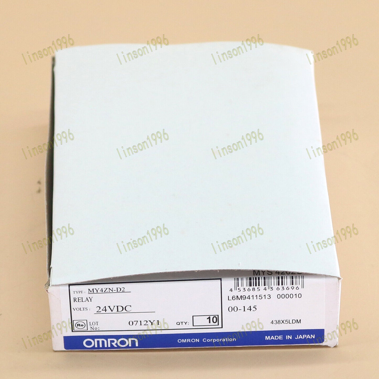 10-PC Box Omron MY4ZN-D2 Relay 24VDC Power Switch - OMRON