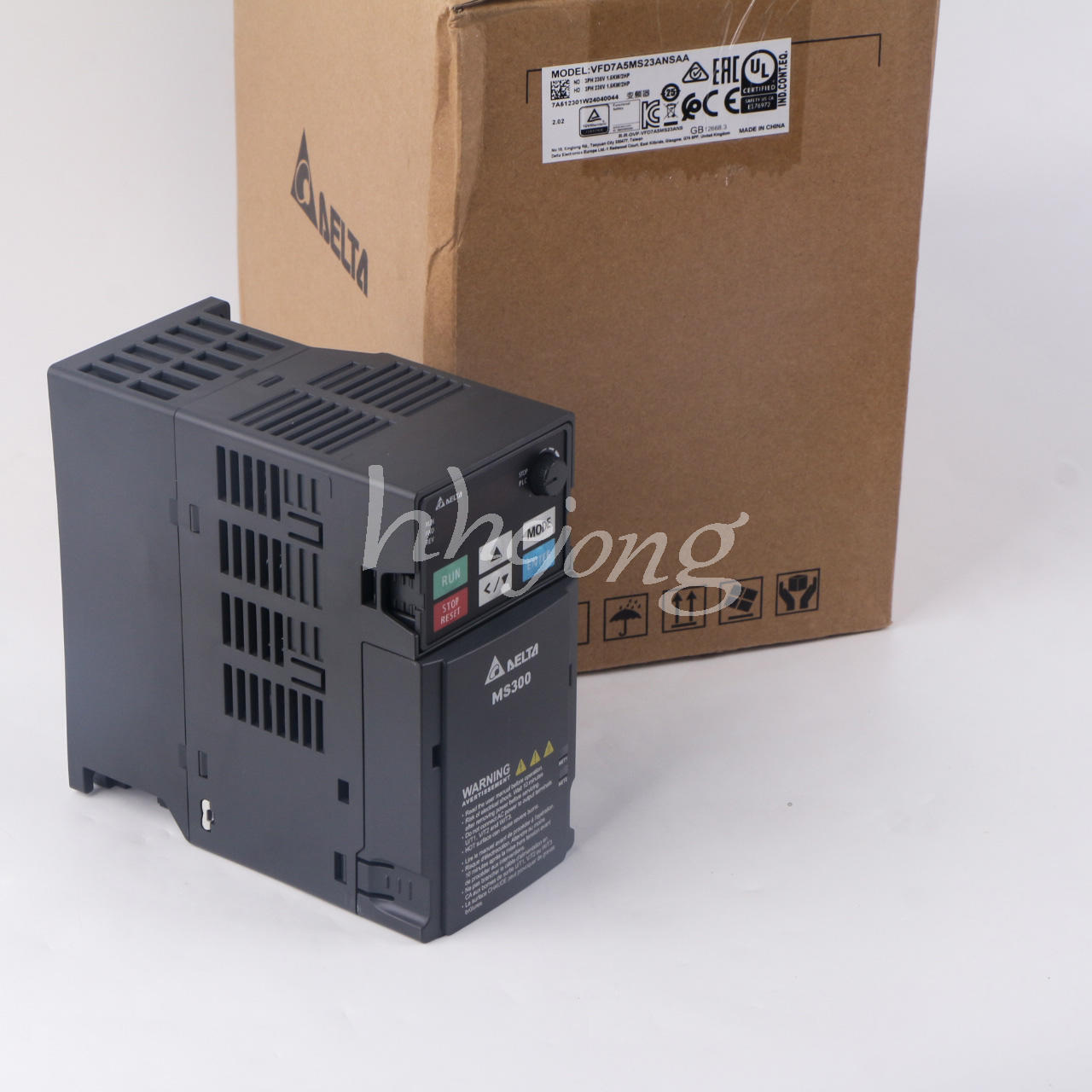 1.5KW 3phase 220V AC motor drive VFD7A5MS23ANSAA DELTA VFD 2HP - DELTA
