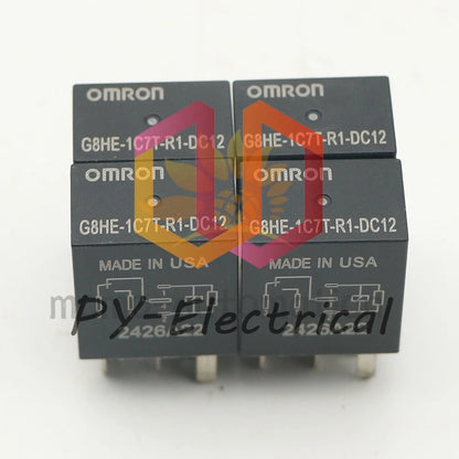 4pcs For OMRON G8HE-1C7T-R1-DC12 High Current Automobile Relays DC12V 5-Pins #P
